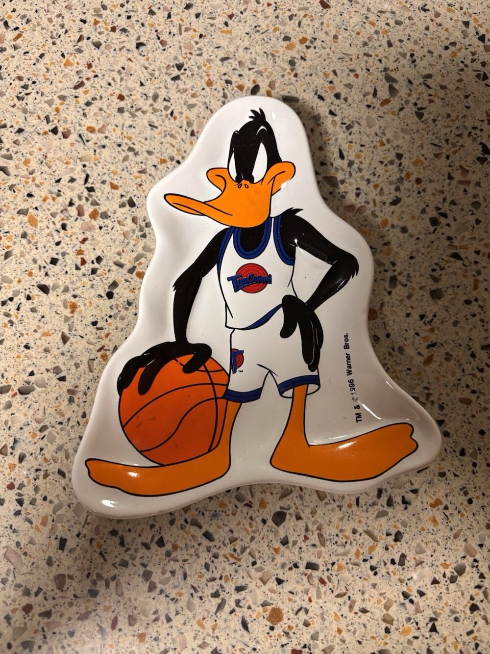 Vintage Looney Tunes SPACE JAM DAFFY DUCK Ceramic Soap Dish Warner Bros 1996